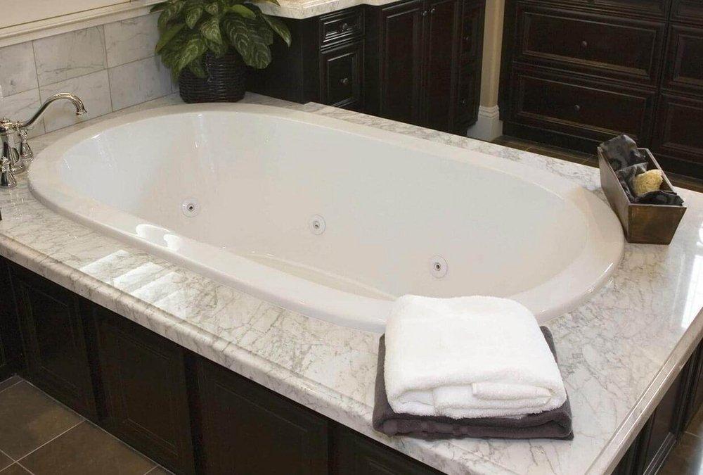 Hydro Systems White 74 x 44 in. Drop-In Bathtub with Center Drain 