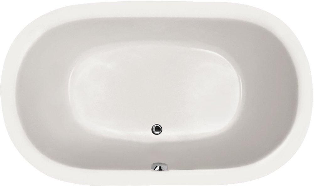 Hydro Systems White 74 x 44 in. Drop-In Bathtub with Center Drain 