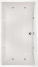 Hydro Systems White 86 x 50 in. Whirlpool Drop-In Bathtub with Center Drain 