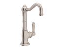 1.5 gpm Single Lever Handle Kitchen Sink Faucet 1/2 in. NPT Connection in Satin Nickel