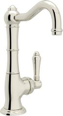 1.5 gpm Single Lever Handle Kitchen Sink Faucet 1/2 in. NPT Connection in Polished Nickel