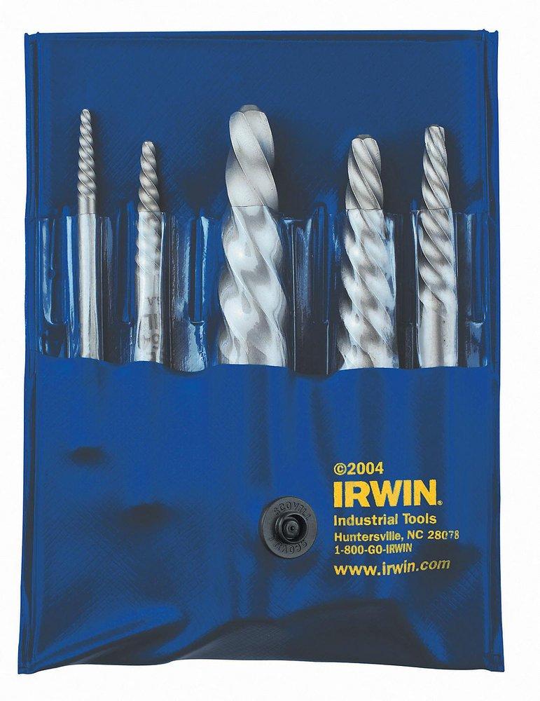 Irwin Industrial Tool Spiral Flute Screw Extractor Set 