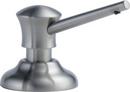 13 oz. Deck Mount Plastic Soap and Lotion Dispenser in Arctic Stainless