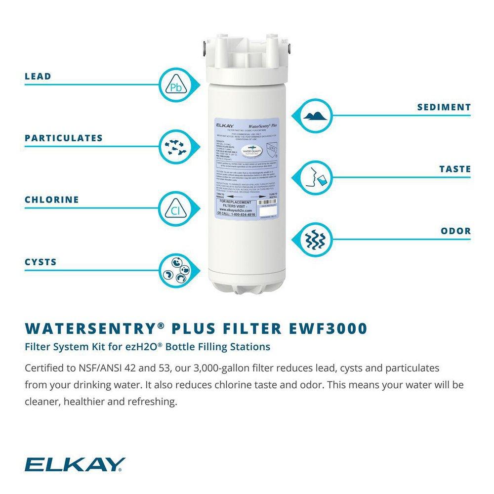 Elkay Lustrous Satin 3-1/4 in. Water Filter Lead 