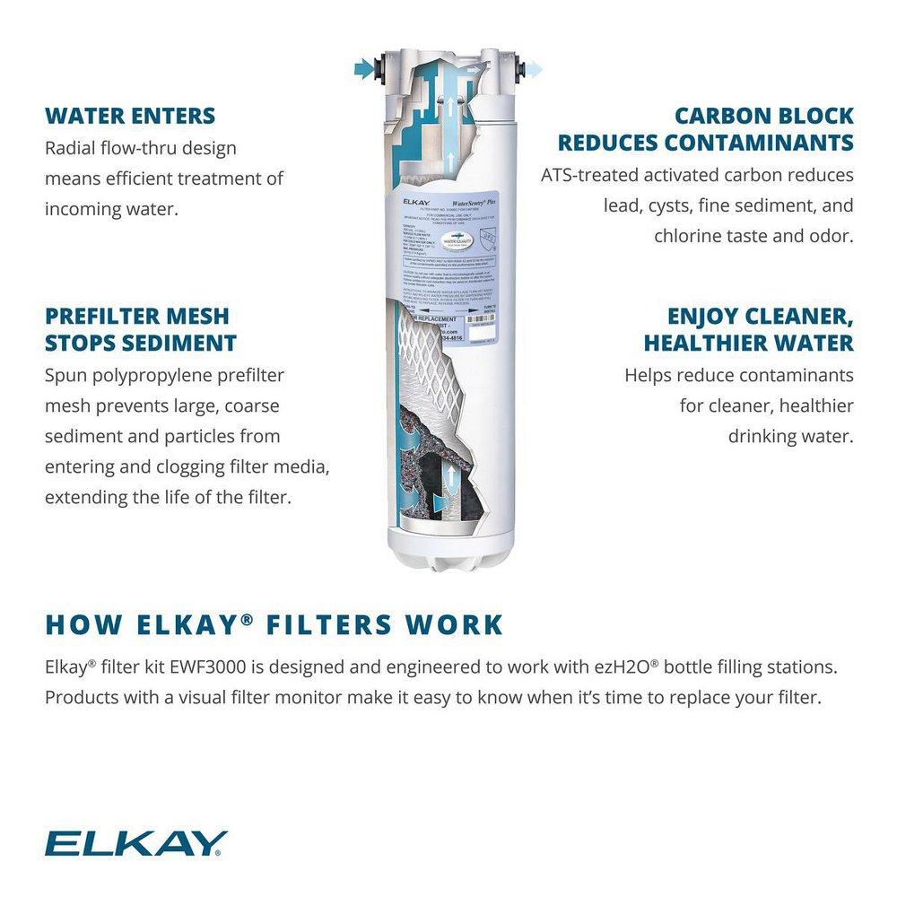 Elkay Lustrous Satin 3-1/4 in. Water Filter Lead 