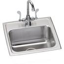 Elkay Lustrous Satin 17 x 16 in. 1 Hole Stainless Steel Single Bowl Drop-in Kitchen Sink 
