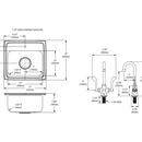 Elkay Lustrous Satin 17 x 16 in. 1 Hole Stainless Steel Single Bowl Drop-in Kitchen Sink 