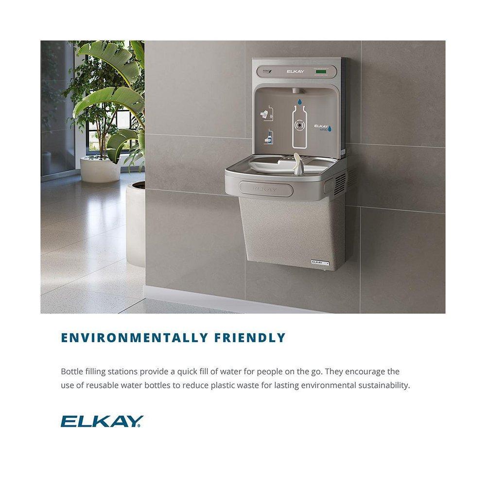 Elkay Stainless Steel Lead Law Compliant Wall Mount ADA 8GPH Single FILL & Water Cooler 