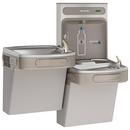 8 gph Bi-Level Wall Mounted Drinking Fountain and Hands Free Bottle Filling Station in Light Grey Granite