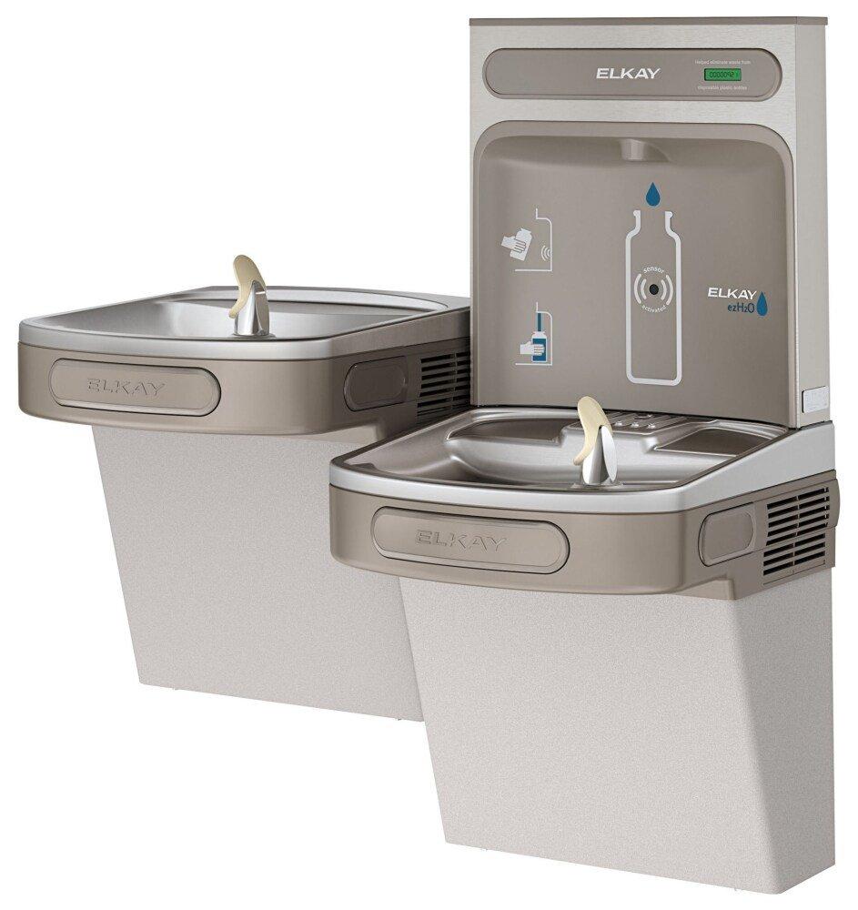 Elkay Light Grey Granite 8 gph Wall Installation Water Cooler Kit 
