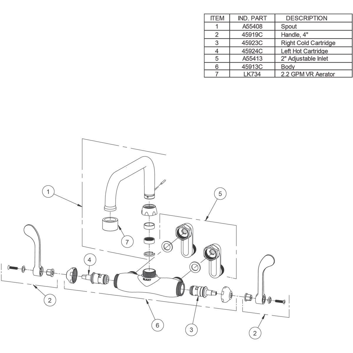 EZH2O With ECH8GRN NO Mounting 