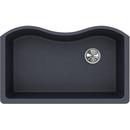 Elkay Dusk Grey 33 x 20 in. No Hole Composite Single Bowl Undermount Kitchen Sink 