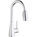 Single Handle Pull Down Bar Faucet in Polished Chrome