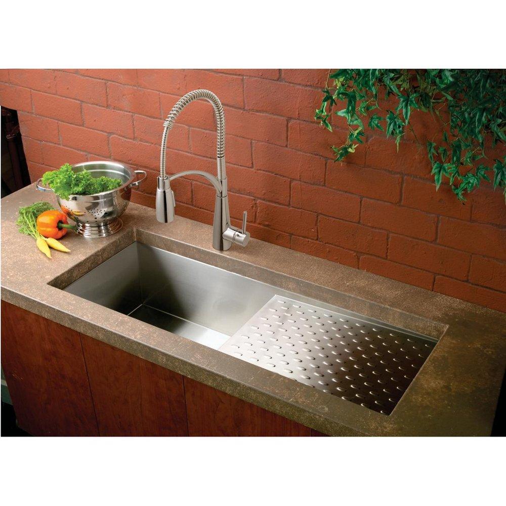 Elkay Polished Chrome Single Handle Kitchen Faucet 