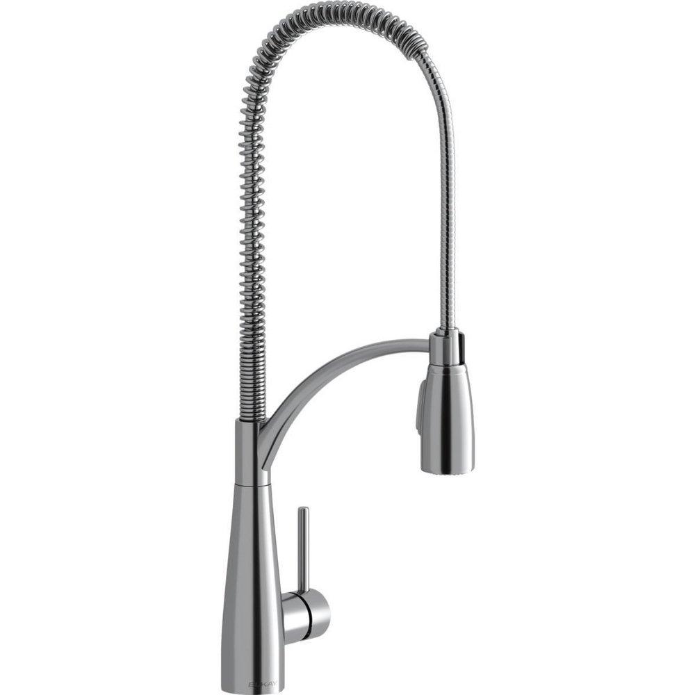 Elkay Polished Chrome Single Handle Kitchen Faucet 