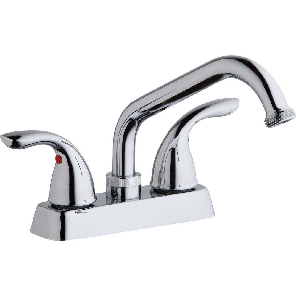 Elkay Polished Chrome Two Lever Handle Laundry Faucet 
