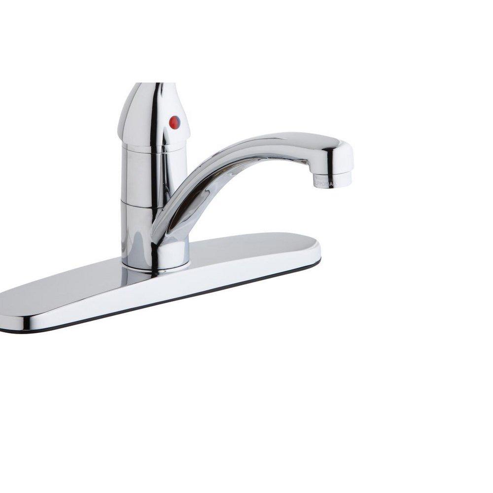 Elkay Polished Chrome Single Handle Kitchen Faucet 