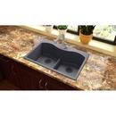 Elkay Dusk Grey 33 x 22 in. No Hole Composite Double Bowl Drop-in Kitchen Sink 