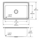 Elkay Dusk Grey 33 x 22 in. No Hole Composite Double Bowl Drop-in Kitchen Sink 