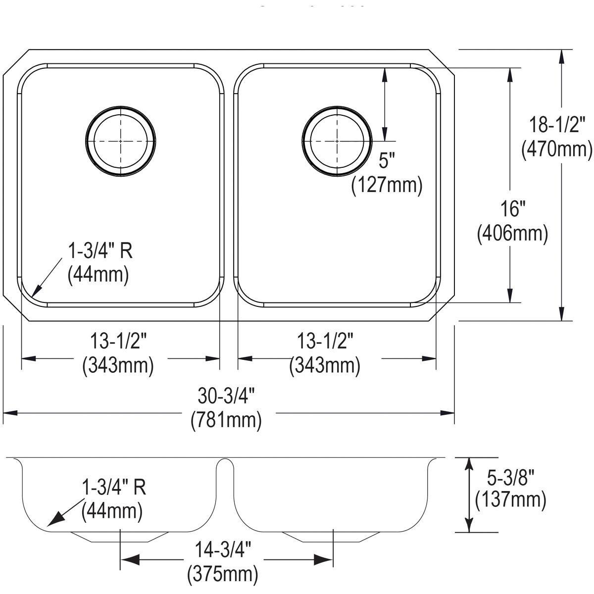 Elkay Lustrous Steel Two Handle Pull Down Bridge Kitchen Faucet 