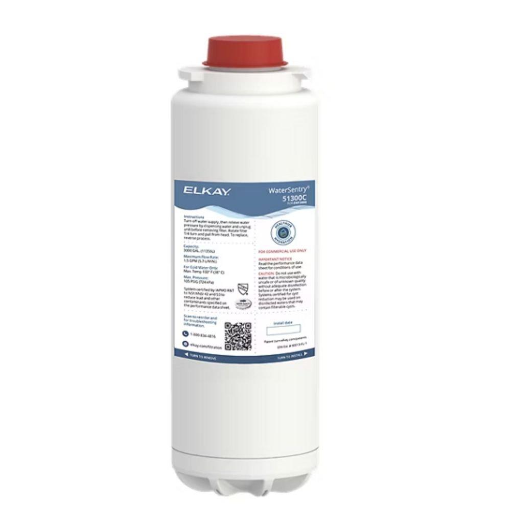 Elkay Buffed Satin Replacement Filter for EZ H2O Bottle Filling Stations 