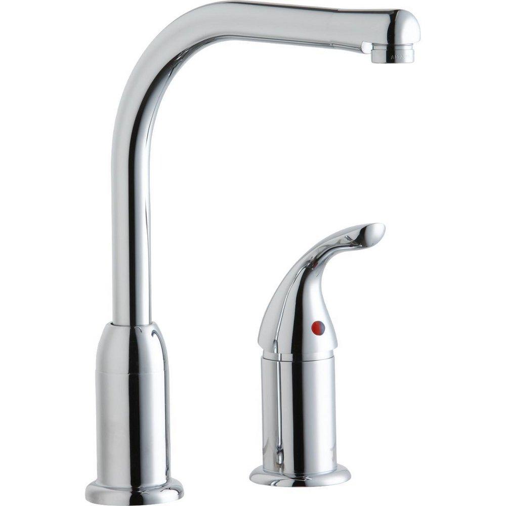 Elkay Polished Chrome Single Handle Kitchen Faucet 