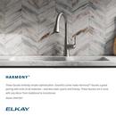 Elkay Polished Chrome Single Handle Pull Down Kitchen Faucet 