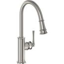 Elkay Lustrous Steel Single Handle Pull Down Kitchen Faucet 