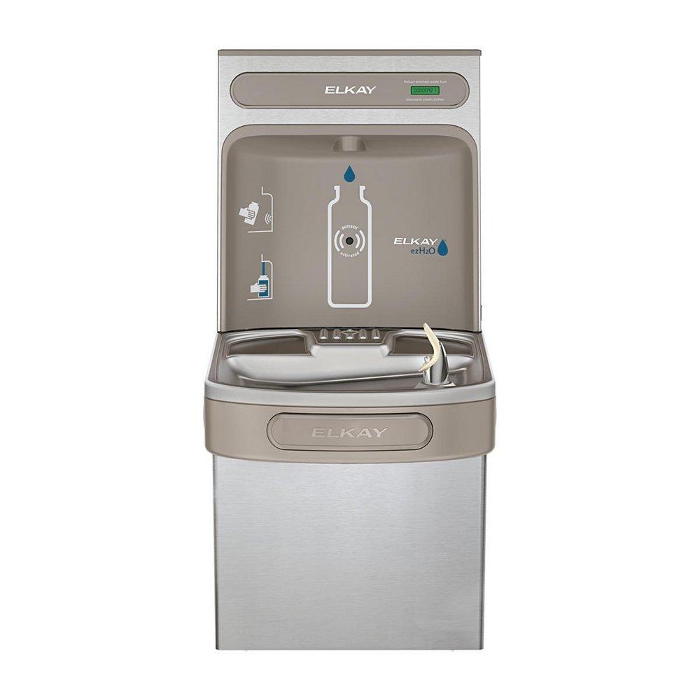 Elkay Stainless Steel Wall Mounted Bottle Filling Station with Single Cooler 
