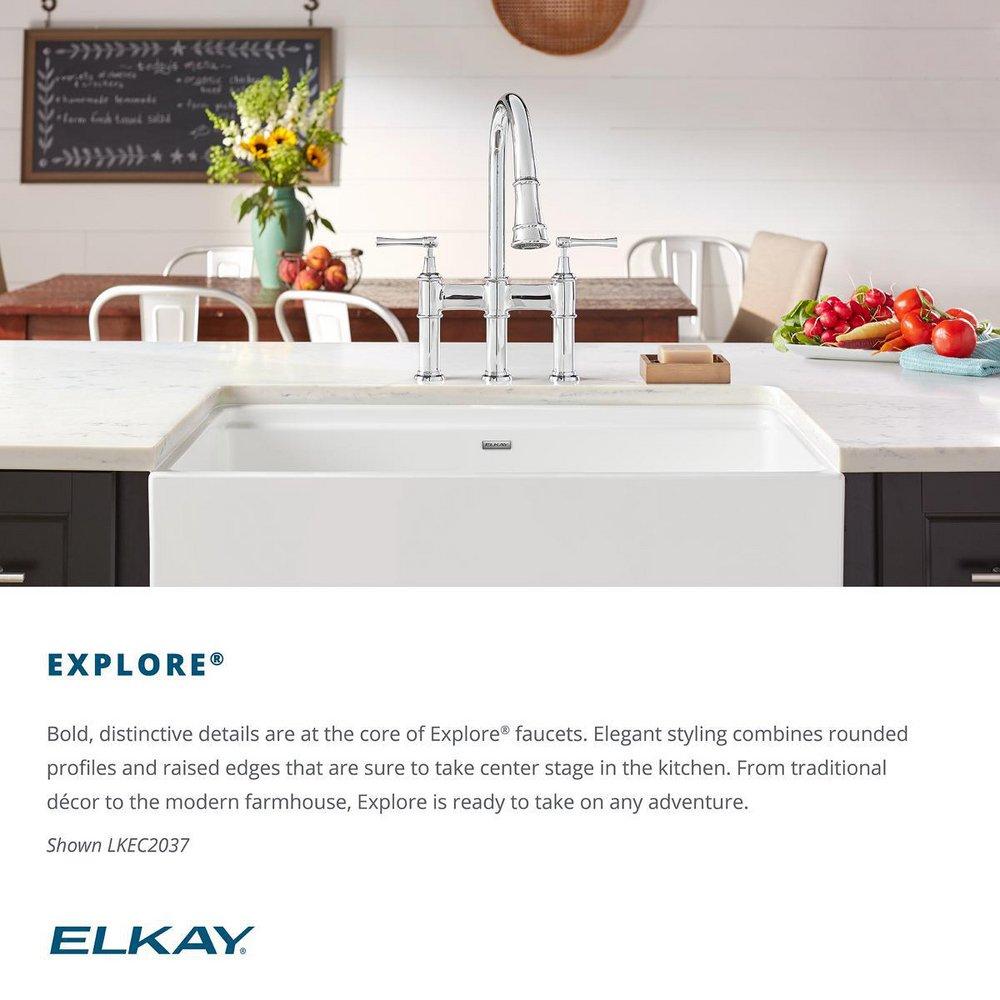 Elkay Polished Chrome Single Lever Handle Bar Faucet 
