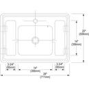 Kingsford Satin 33 x 22 in. 4 Hole Stainless Steel Double Bowl Drop-in Kitchen Sink 