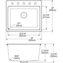 Dayton Elite Satin 33 x 21-1/4 in. Stainless Steel Double Bowl Drop-in Kitchen Sink in Elite Satin 
