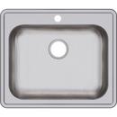 Dayton Satin 25 x 21-1/4 in. Stainless Steel Single Bowl Drop-in Kitchen Sink in Satin 