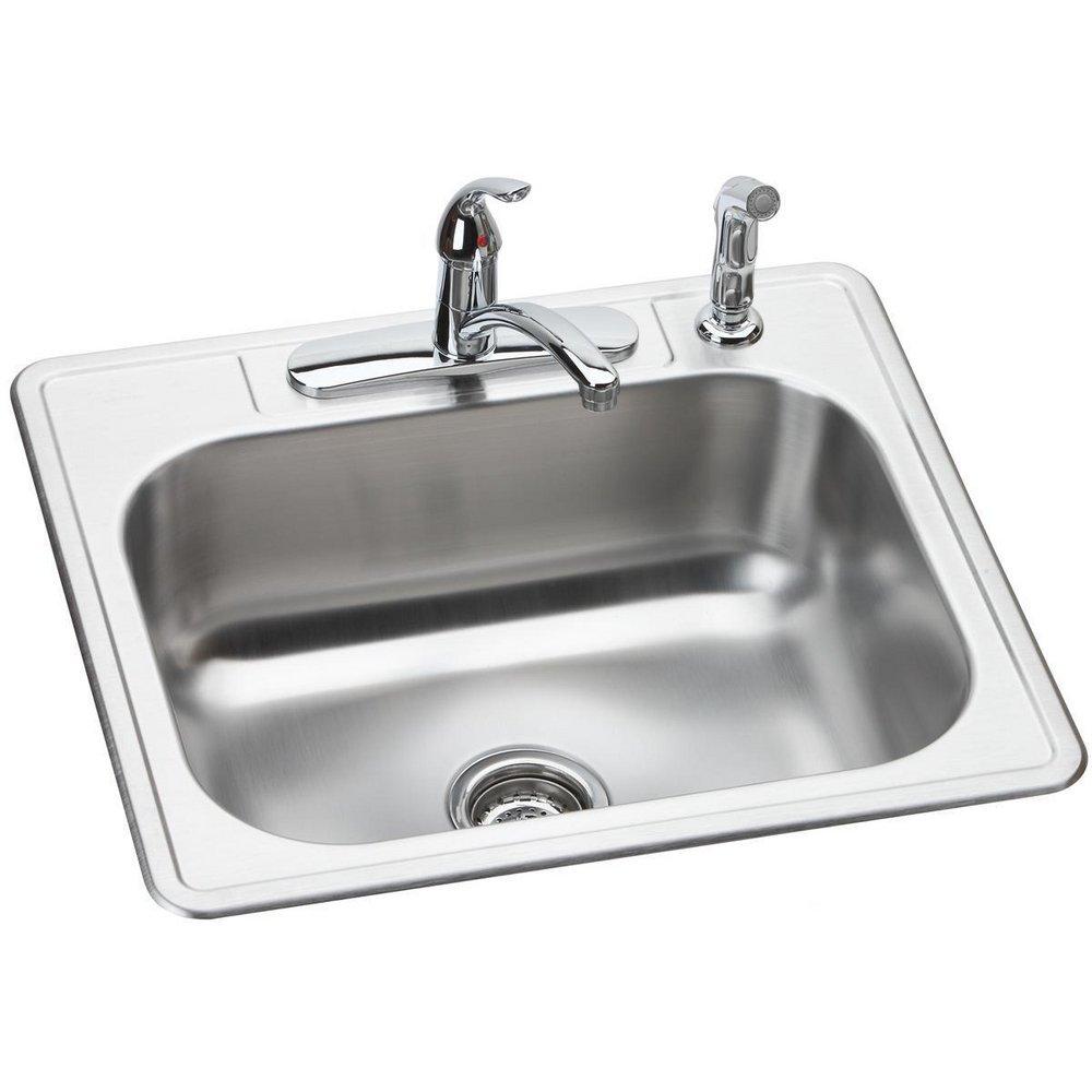 Dayton Elite Satin 25X22 4H 1B SS TM KITC SINK PKG 