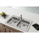 Dayton Satin 33 x 22 in. Stainless Steel Double Bowl Drop-in Kitchen Sink in Satin 