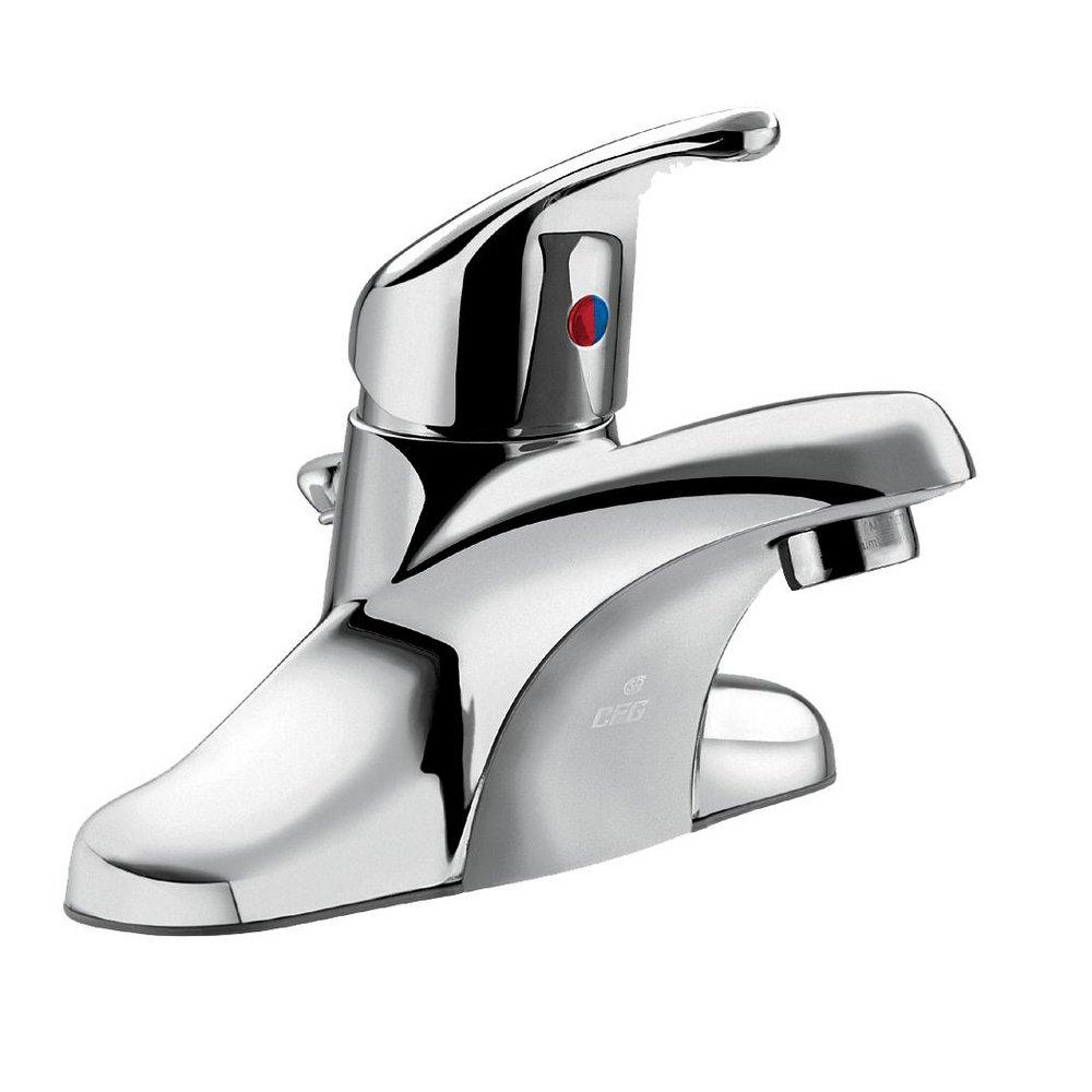 Cleveland Faucet Group Chrome Single Handle Centerset Bathroom Sink Faucet 