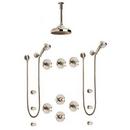 Thermostatic Shower System Trim with Seven Cross Handle in Polished Nickel