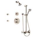 Thermostatic Shower System Trim with Double Cross Handle and Diverter in Polished Nickel