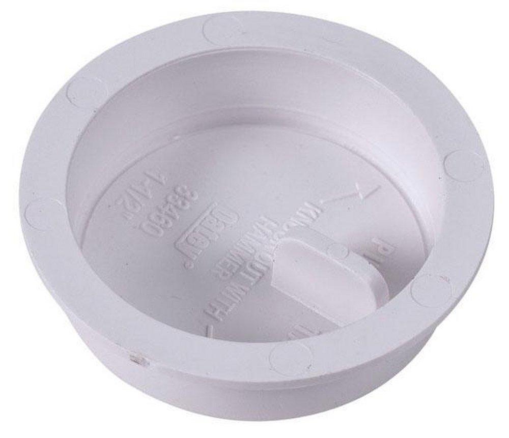 Oatey&reg; White Knockout Test Cap in White 