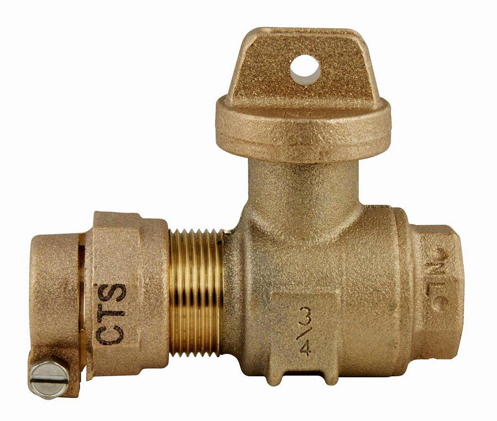 Ford Meter Box Pack Joint x FIPT Brass Ball Curb Valve 