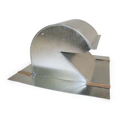 4 in. Galvanized Goose Neck Vent with Damper Tall