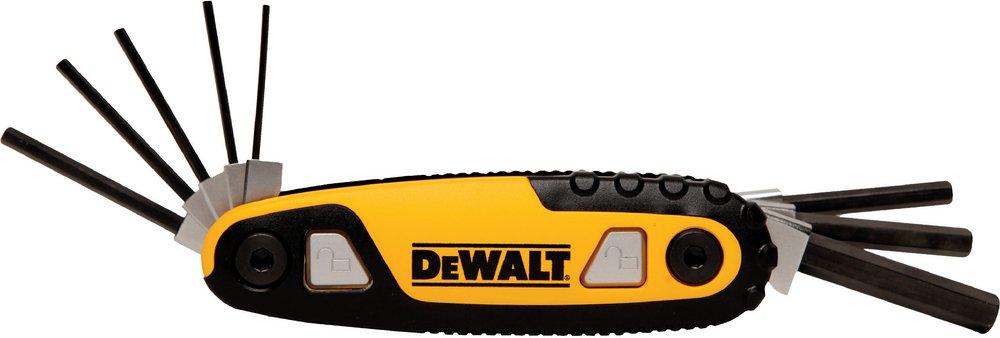 DEWALT Black Fold Lock Hex Key Set 
