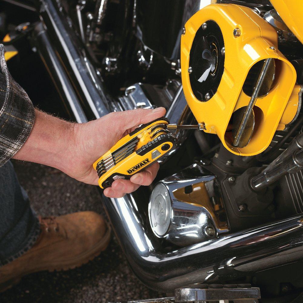 DEWALT Black Fold Lock Hex Key Set 