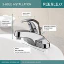 Peerless® Chrome Single Handle Centerset Bathroom Sink Faucet 