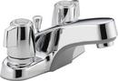 Peerless&reg; Brilliance&reg; Brushed Nickel 3-Hole Deckmount Centerset Lavatory Faucet with Double Wristblade Handle 