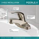 Peerless&reg; Brilliance&reg; Brushed Nickel Single Handle Centerset Bathroom Sink Faucet 