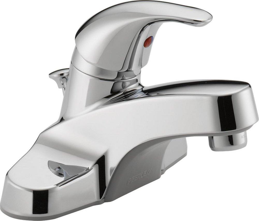 Peerless&reg; Polished Chrome Single Handle Bathroom Sink Faucet 