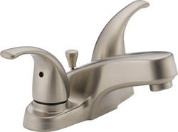 Two Handle Centerset Bathroom Sink Faucet in Brilliance&reg; Brushed Nickel