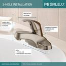 Peerless&reg; Brilliance&reg; Brushed Nickel Single Handle Centerset Bathroom Sink Faucet 