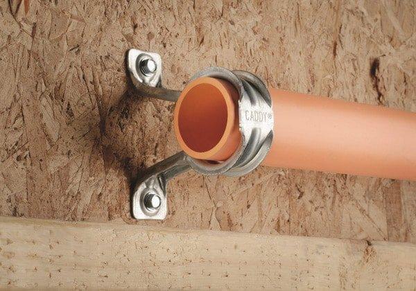 nVent CADDY Steel Pre-Galvanized Stand Off Pipe Strap 